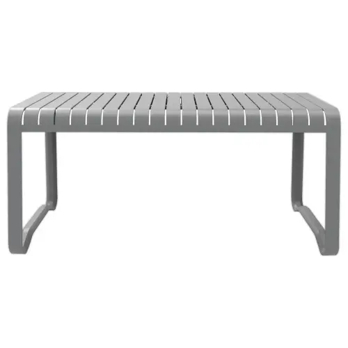 Table repas VERANO - Extérieur - 6 places - Gris alu - OFFICEPRO