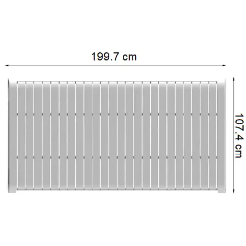 Table repas VERANO - Extérieur - 6 places - Gris alu - OFFICEPRO