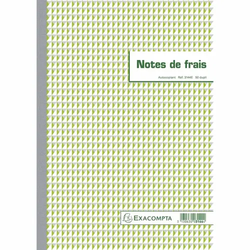 Manifold autocopiant imprim&eacute; "Note de frais" EXACOMPTA 