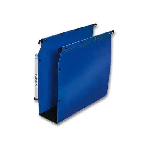 10 Dossiers suspendus Ultimate pour armoires - Fond 80 mm - Bleu - ELBA 