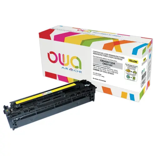 Toner éq. CANON 716Y, HP CB542A - Jaune - OWA