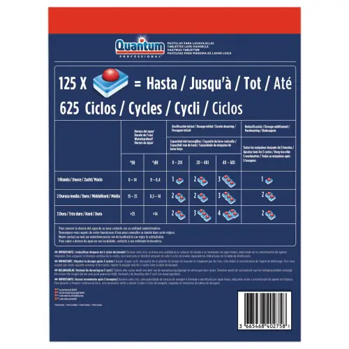 125 Pastilles lave-vaisselle Finish Professional