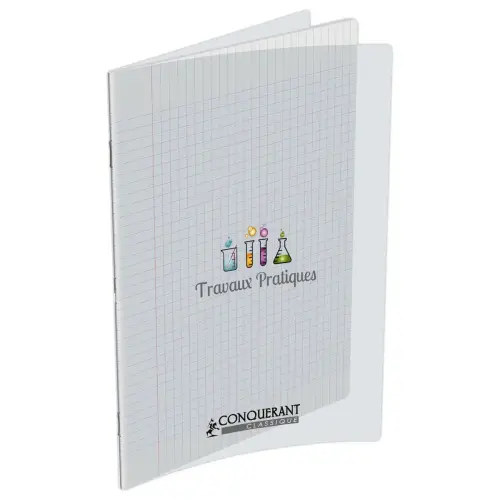 10 Cahiers travaux pratiques piqûre Seyès/Unie - A4 90 g - 96 pages - Conquérant