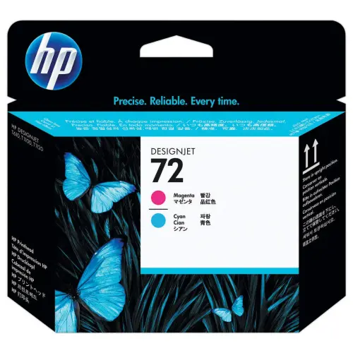 HP 72 tête d'impression cyan et magenta C9383A