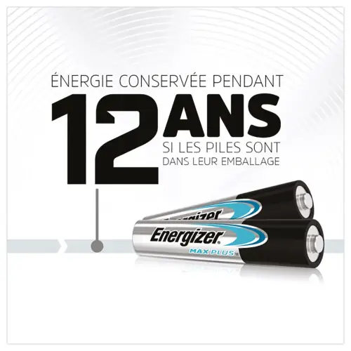 50 piles alcalines Max Plus - AAA/LR03 - ENERGIZER