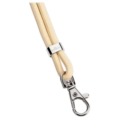 10 Cordon rond avec mousqueton - Blanc cassé - DURABLE