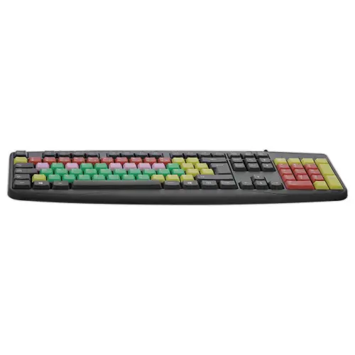 Clavier filaire color&eacute; pour enfants KID - Noir 