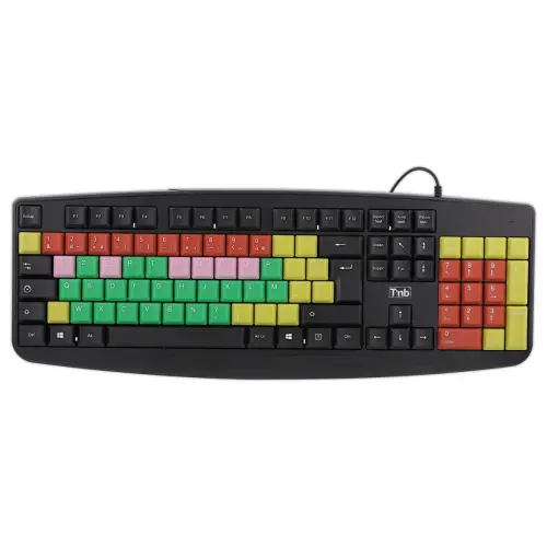 Clavier filaire color&eacute; pour enfants KID - Noir 