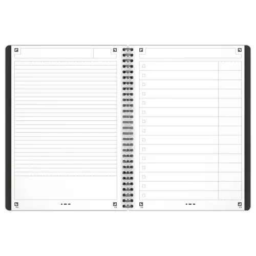 Cahier spirale Task Manager - 19.9 x 25 cm - 160 pages - OXFORD