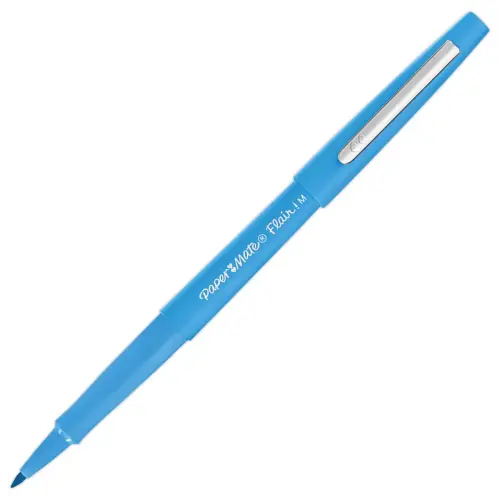 Feutre FLAIR - Écriture moyenne - Bleu turquoise - PAPERMATE