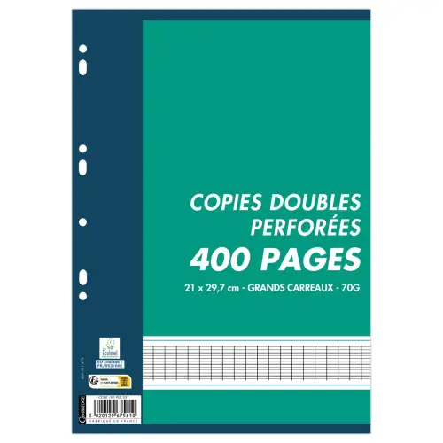 100 Copies doubles Cambridge - A4 - R&eacute;glure Sey&egrave;s - 70g - CONQUERANT 