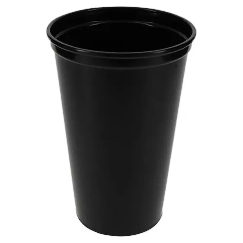 10 Gobelets r&eacute;utilisables - 480 ml - Noir - RE'BOX 