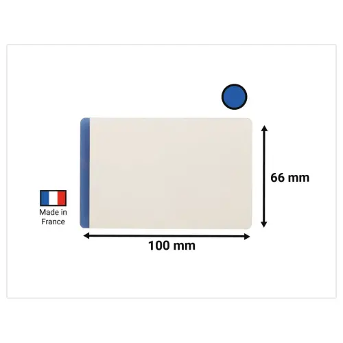 50 Pochettes logistique adh&eacute;sives - 10 x 3,8 cm - Bleu - DURABLE 