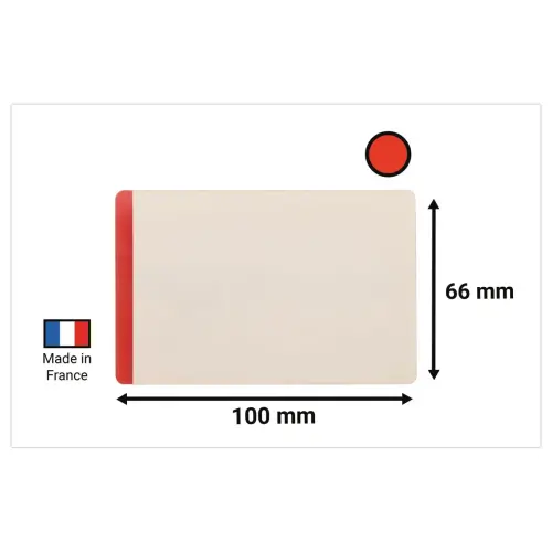 50 Pochettes logistique adhésives - 10 x 3,8 cm - Bleu - DURABLE