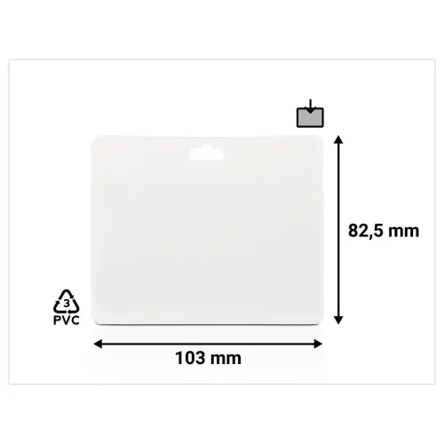 20 Porte-badge pochette ferm&eacute;e 60 x 90 mm 