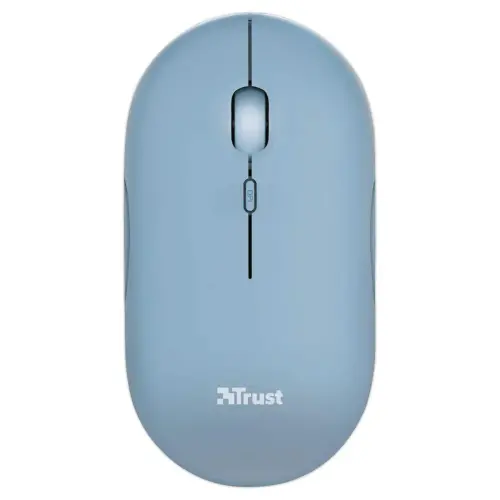 Souris sans fil PUCK ultra-plate rechargeable bleue