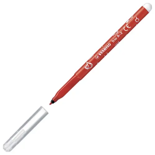 12 Feutres de coloriage Trio A-Z - Pointe moyenne - Encre eau - STABILO 