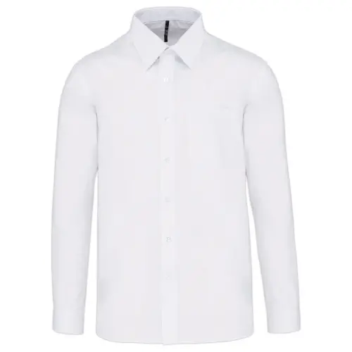 Chemise popeline polycoton homme - Taille 3XL - Blanc 