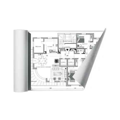 Rouleau de papier blanc pour copieur CLAIREFONTAINE 0,841x175 m - 75g 