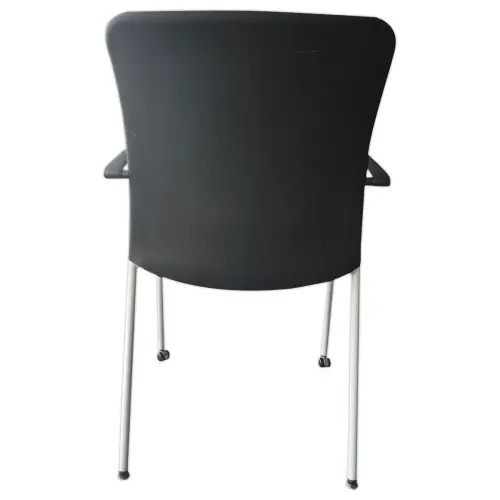 Chaise empilable Dauphin - Noir - Reconditionn&eacute;e 