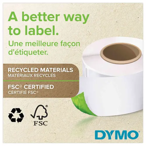 Rouleau de 500 étiquettes blanches d'adressage LabelWriter - 25 x 54 mm - Dymo