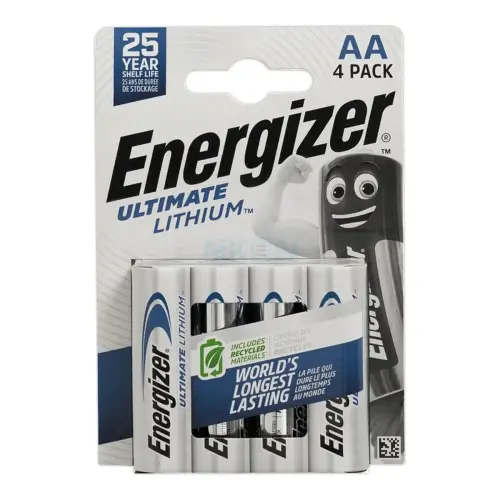 4 Piles Ultimate Lithium LR6 (AA) - 1.5 Volts - ENERGIZER