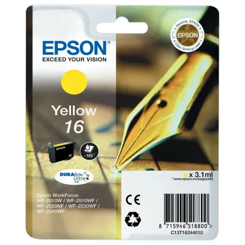 Cartouche T162 Stylo à plume - Jaune - Epson