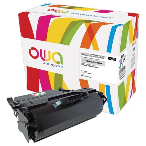 Toner LEXMARK X654X21E noir compatibleARMOR