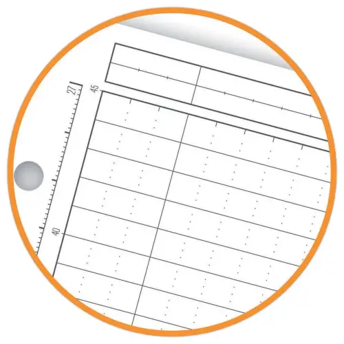 Cahier A4 Managerbook Lign&eacute; 6 mm 5x5 80g - Oxford 