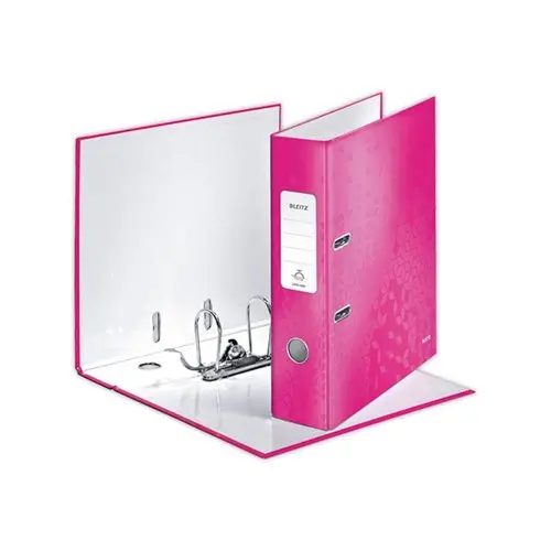 Classeur à levier WOW 180° - Rose - LEITZ