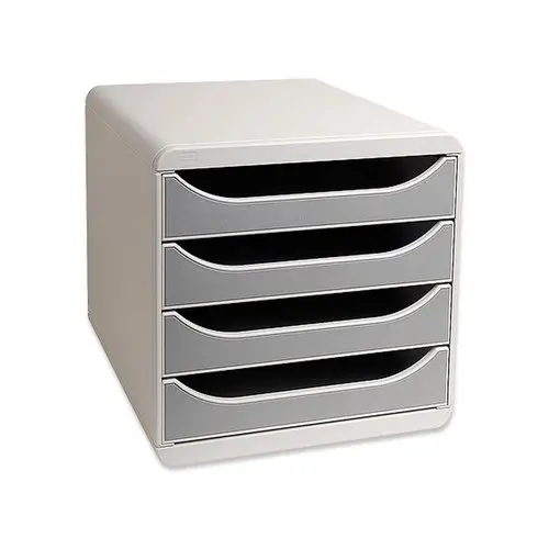 Bloc de classement 4 tiroirs Big Box - Gris - EXACOMPTA