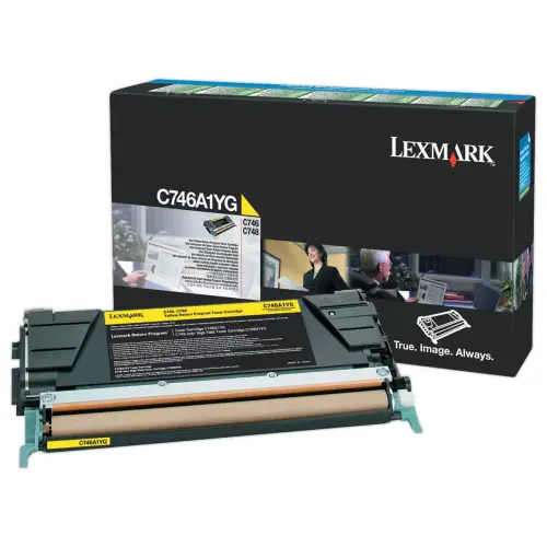 Toner LEXMARK jaune C746A1YG 