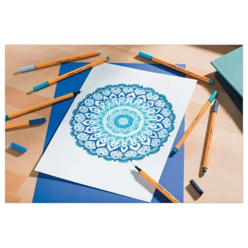 Stylo-feutre point 88 - Pointe fine - Bleu - STABILO