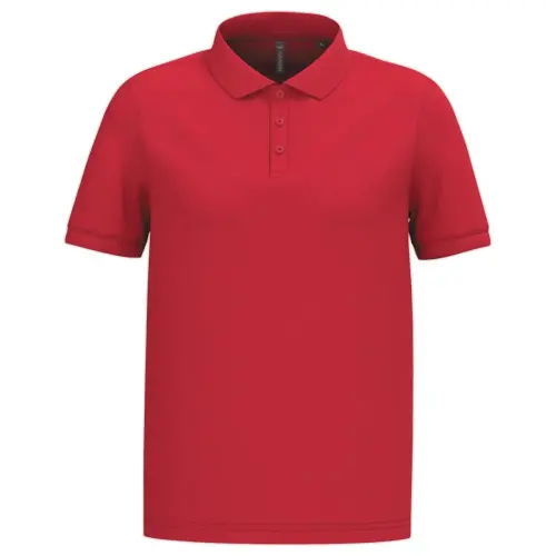 Polo homme - Manches courtes - Taille S - Rouge 