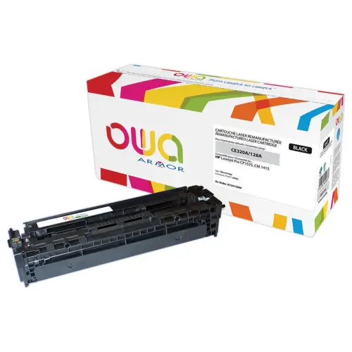 Toner &eacute;q. HP CE320A - Noir - OWA 