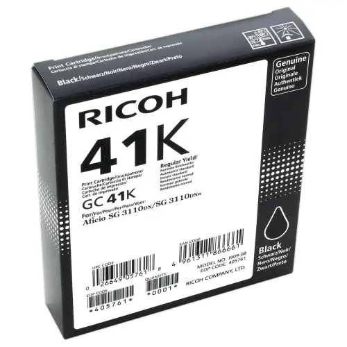 Cartouche RICOH GC-41K noir