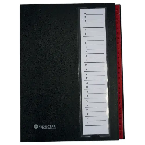 Trieur balacron à élastique - Fiducial - 26 touches alphabétiques