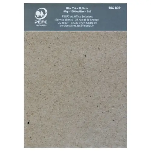 Bloc-notes de bureau A7 - 60g