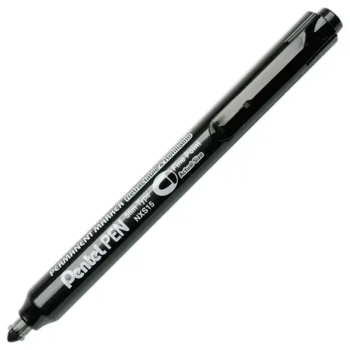 Marqueur permanent r&eacute;tractable PEN NXS15 - Pointe ogive - Noir - PENTEL 