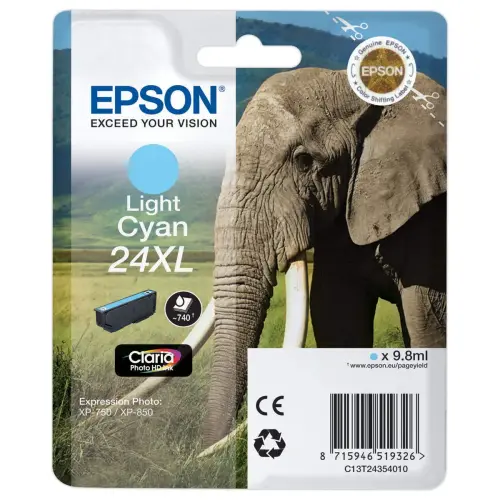 Cartouche T2435 - Cyan clair - Epson 