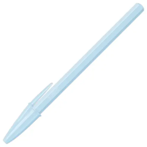5 Stylos billes Cristal - Pointe moyenne 0,6mm - Coloris pastels - BIC
