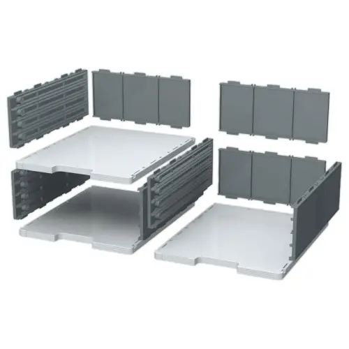 Tiroir pour cases Modulodoc - Hauteur Jumbo 10,8 cm - porte-étiquette intégré - EXACOMPTA