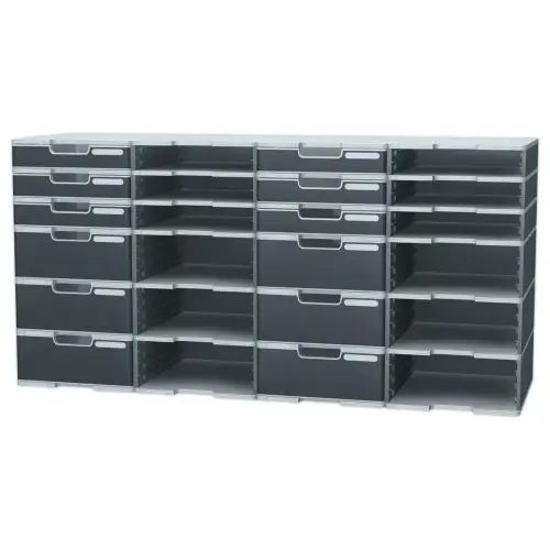 Tiroir pour cases Modulodoc - Hauteur Jumbo 10,8 cm - porte-étiquette intégré - EXACOMPTA