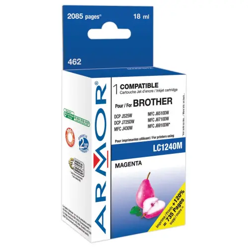 Cartouche éq. BROTHER LC1240 - Magenta - OWA