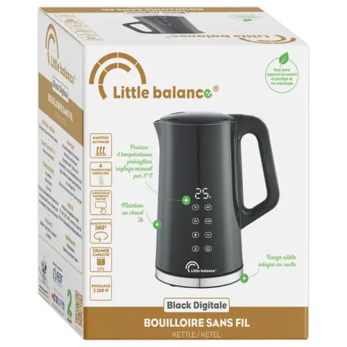 Bouilloire digitale - Noir - LITTLE BALANCE
