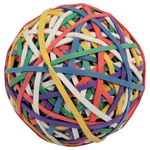 Boule de 270 bracelets élastiques - Caoutchouc - SIGN
