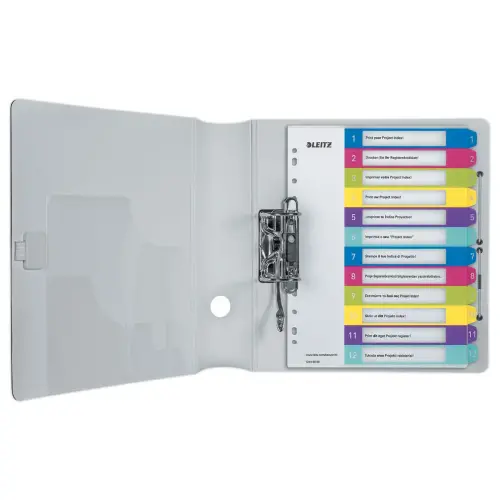 Jeu d'intercalaires num&eacute;riques WOW - A4 Maxi - 12 onglets - LEITZ 