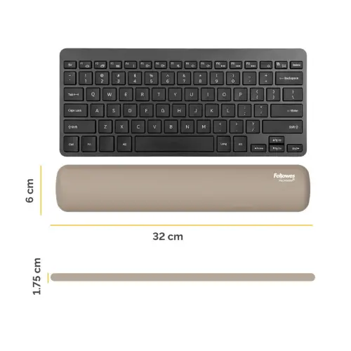 Repose-poignets clavier compact Breyta - Sable - FELLOWES