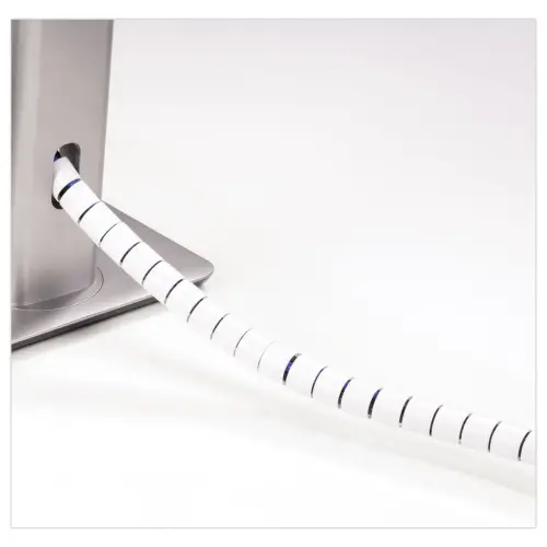 Guide c&acirc;bles Cable Zip - Blanc - FELLOWES 
