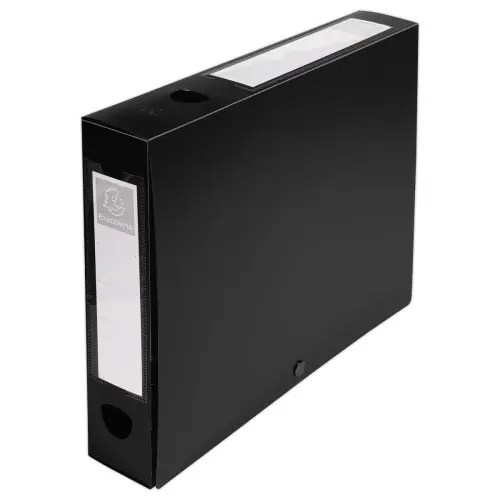 Boite de classement &agrave; pression - Dos 60mm - A4 - Noir - EXACOMPTA 